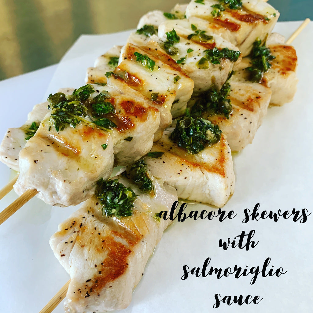 Fresh Local Albacore Tuna with Salmoriglio Sauce &ndash; OlympiaSeafood